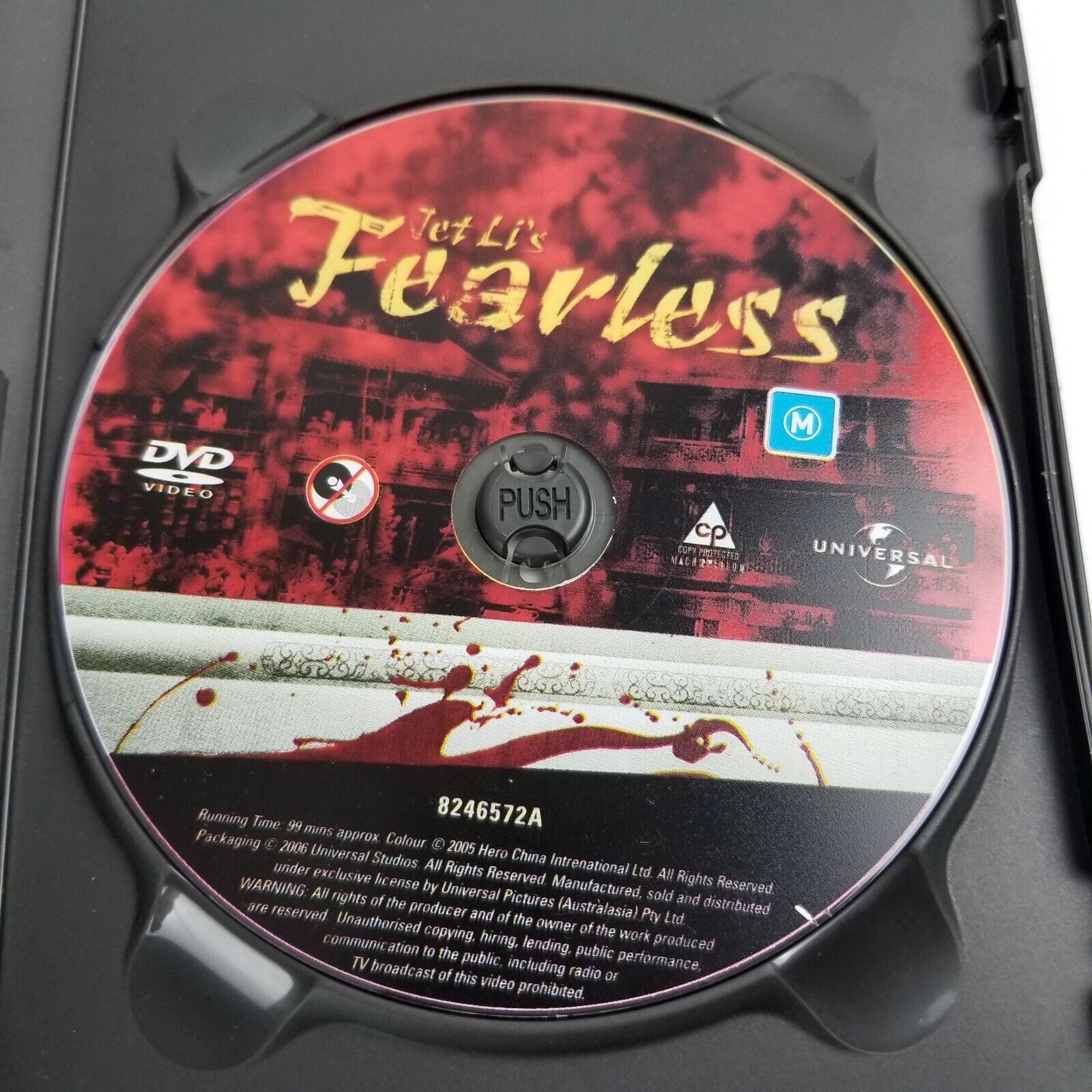 Fearless (DVD, 2006) Jet Li Martial Arts Action Region 2 4 PAL