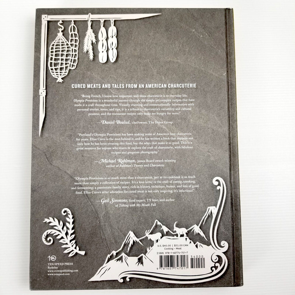 Olympia Provisions Cured Meats and Tales American Charcuterie Hardcover Cookbook