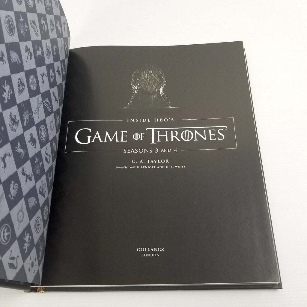 Inside HBO's Game of Thrones II: Seasons 3 & 4 (Hardcover 2014) by C. A. Taylor