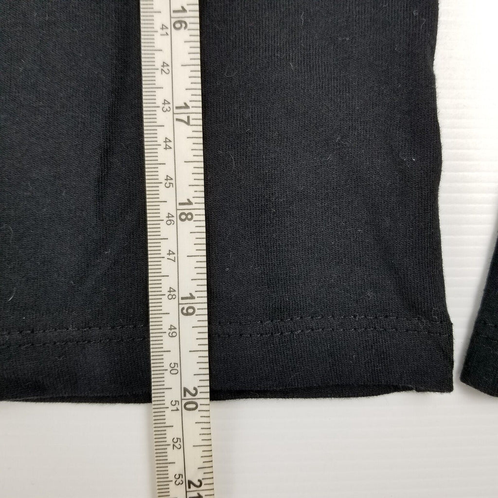 Cotton On Size S Padded Shoulder Long Sleeve Top 100% Cotton 100% Recycled Black