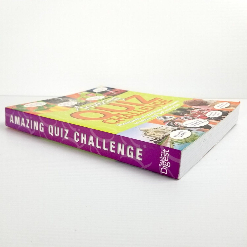 Amazing Quiz Challenge by Reader's Digest (Paperback, 2012) Trivia Brain Teasers