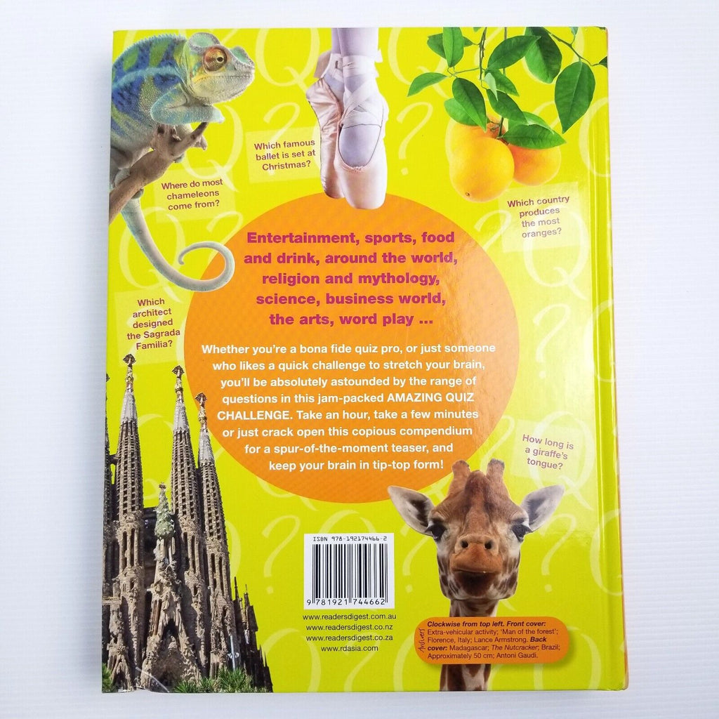 Amazing Quiz Challenge: More than 8000 Questions (Hardcover, 2012) Trivia Brain