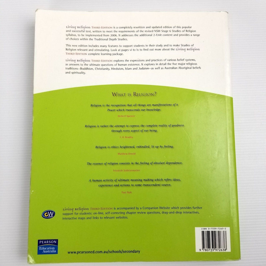 Living Religion by Morrissey (Paperback, 2005) Third Edition 3RD ED Textbook