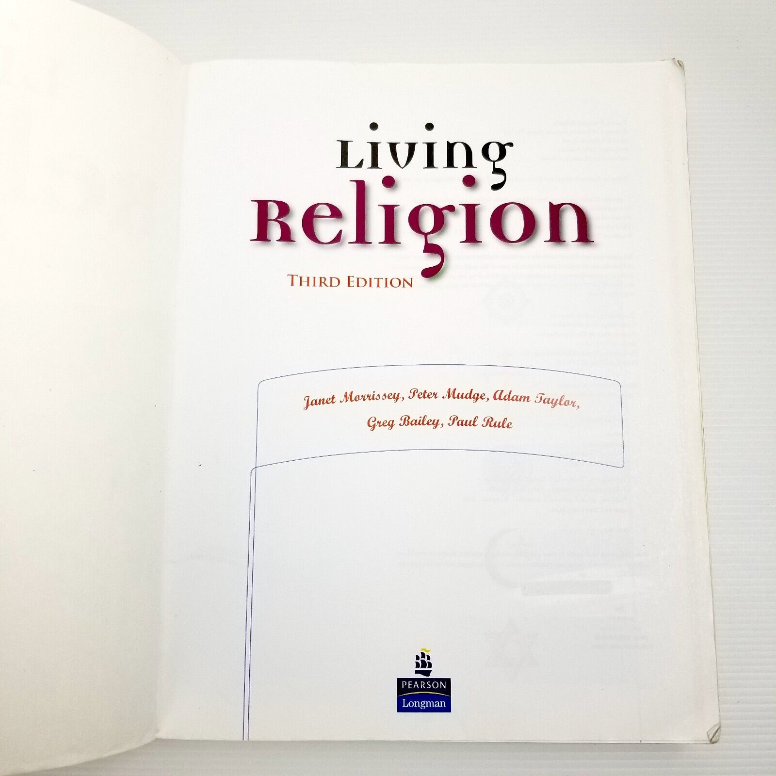 Living Religion by Morrissey (Paperback, 2005) Third Edition 3RD ED Textbook