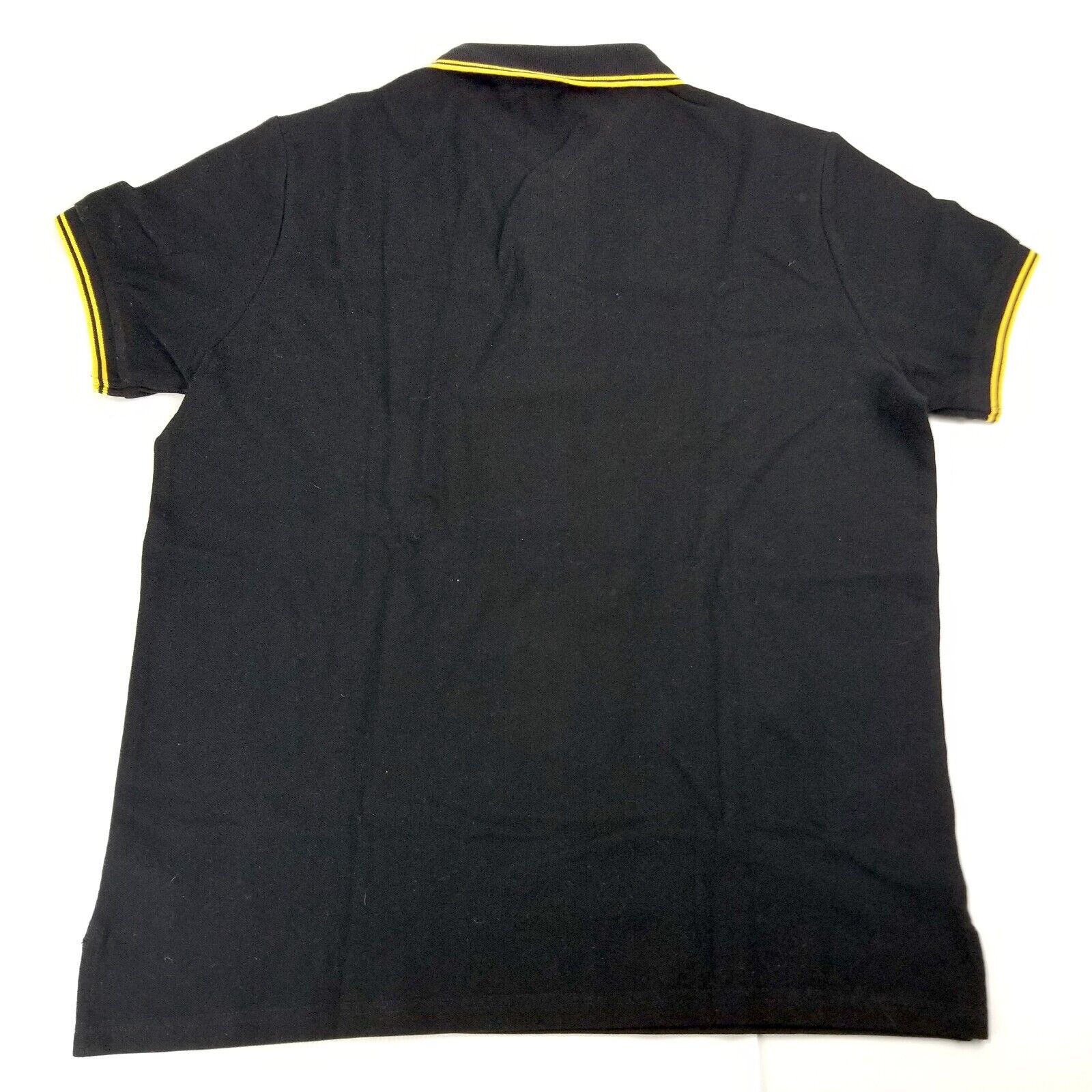 Beverly Hills Polo Club Men's Black Polo Shirt Short Sleeve Button Up Collared