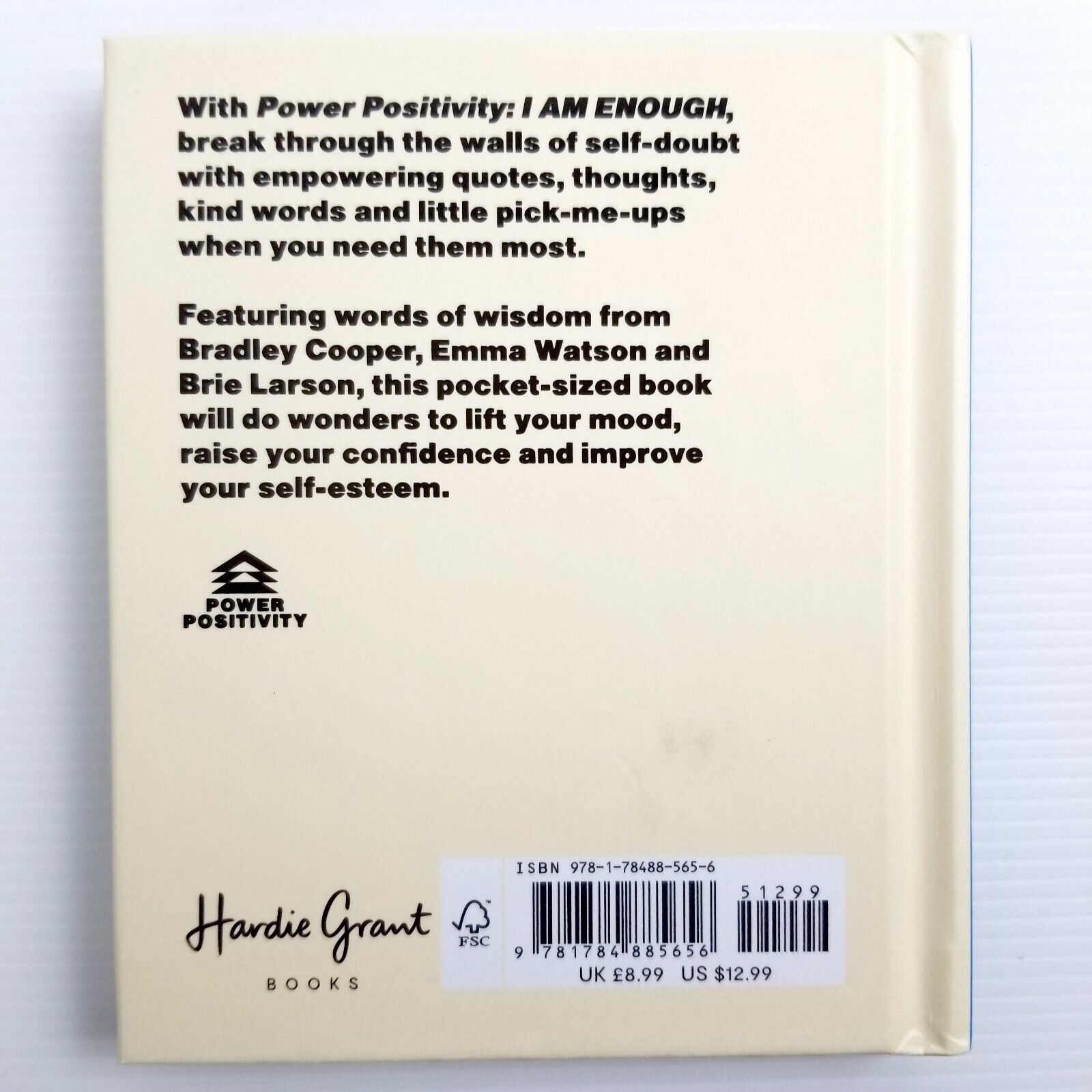 I AM ENOUGH by Power Positivity, Hardcover, Little Pocket Book Affirmations Help