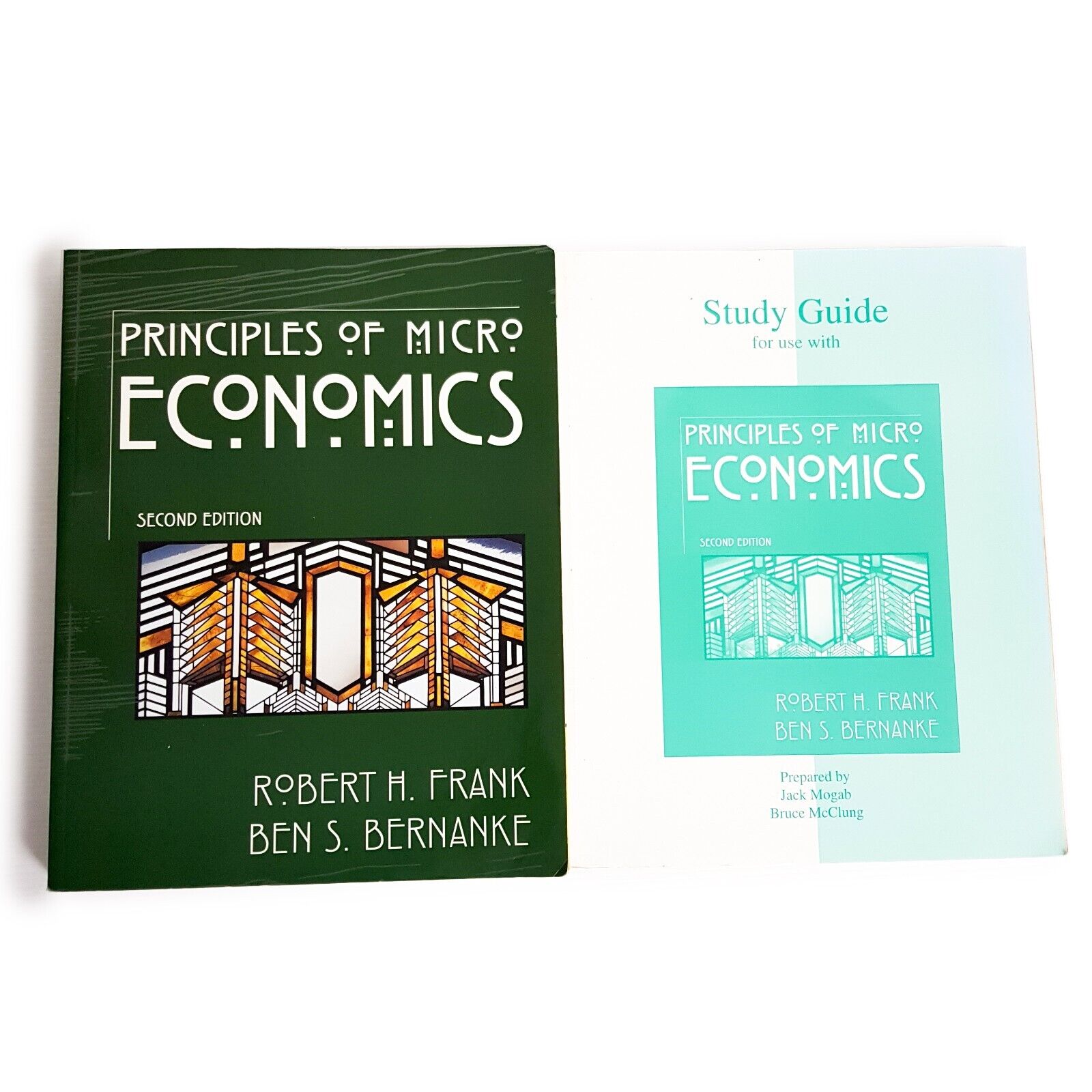 2x Textbooks Principles of Microeconomics by Robert H. Frank and Ben Bernanke
