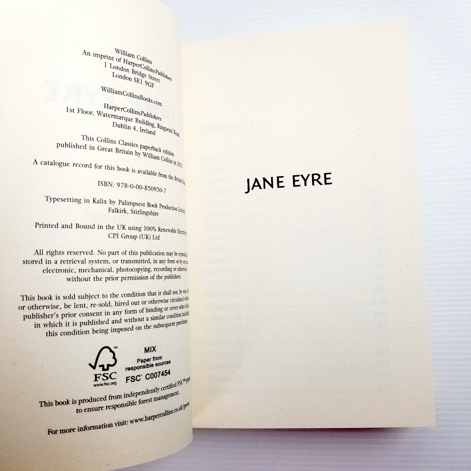 Jane Eyre (Collins Classics) by Charlotte Bronte (Paperback, 2021)