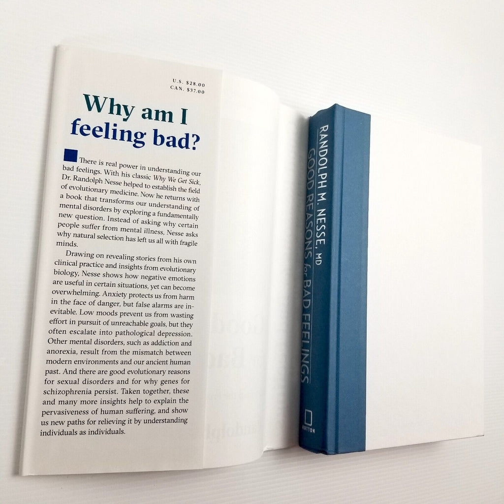 Good Reasons for Bad Feelings by Randolph M. Nesse MD Hardcover 2019 Psychiatry