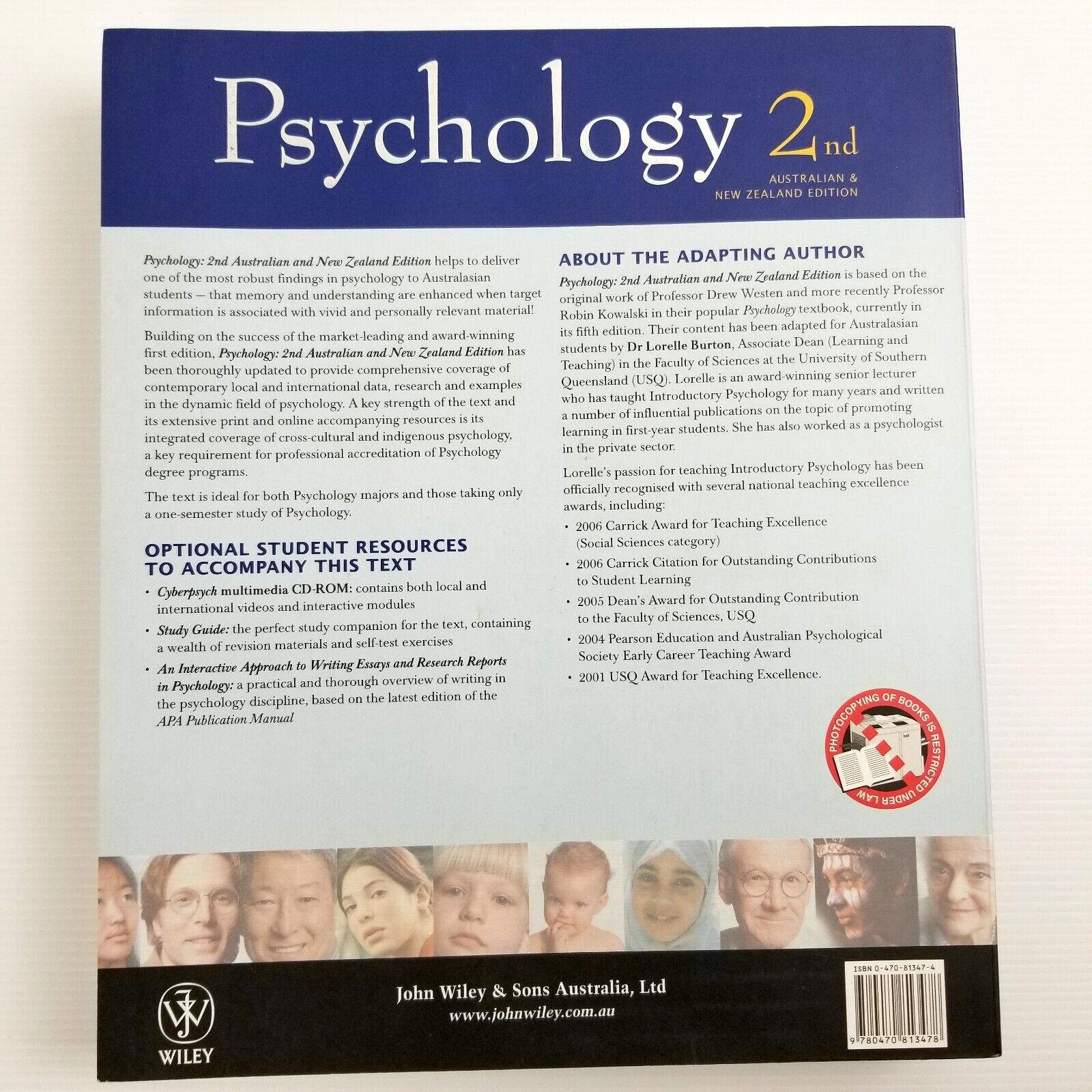Psychology: An Australian Perspective by Lorelle Jane Burton, Drew Westen, Robin