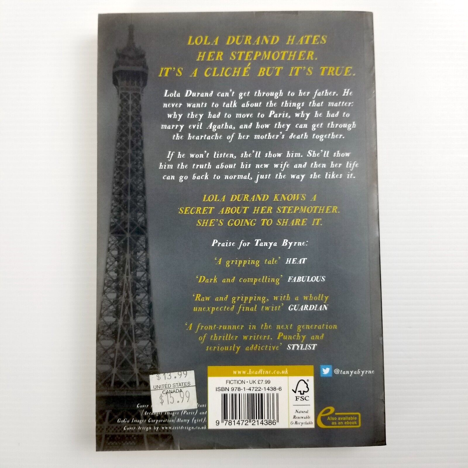 For Holly by Tanya Byrne (Paperback, 2015) British Chick Lit Drama Fiction Novel