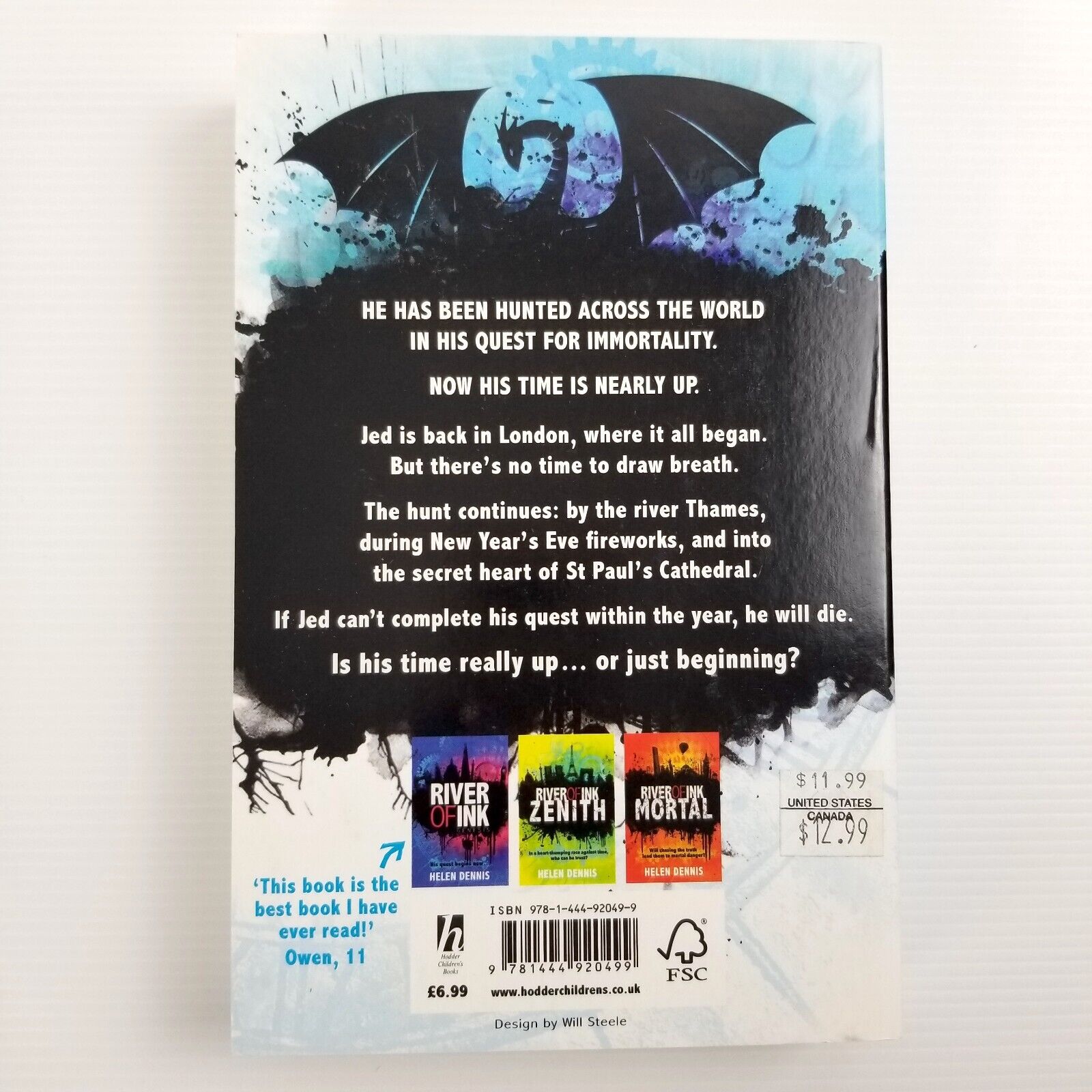 River of Ink: Immortal: Book 4 by Helen Dennis (Paperback, 2017) British Action