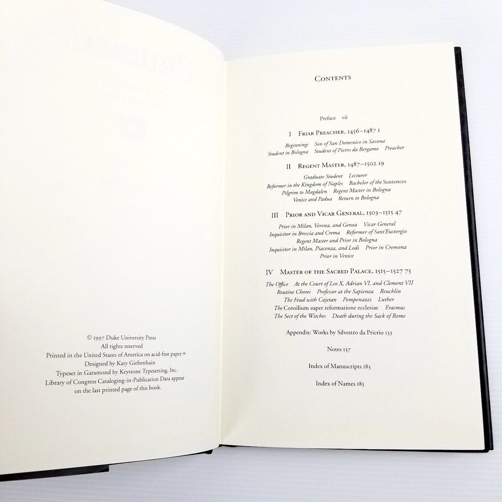 Prierias: The Life and Works of Silvestro Mazzolini Da Prierio 1456-1527 Tavuzzi