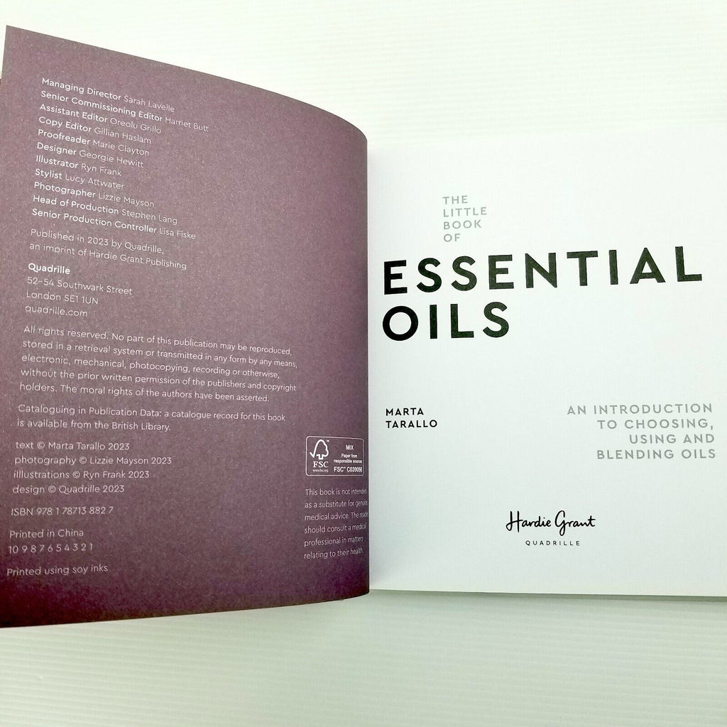 The Little Book Essential Oils by Marta Tarallo (Hardcover 2023) Aromatherapy
