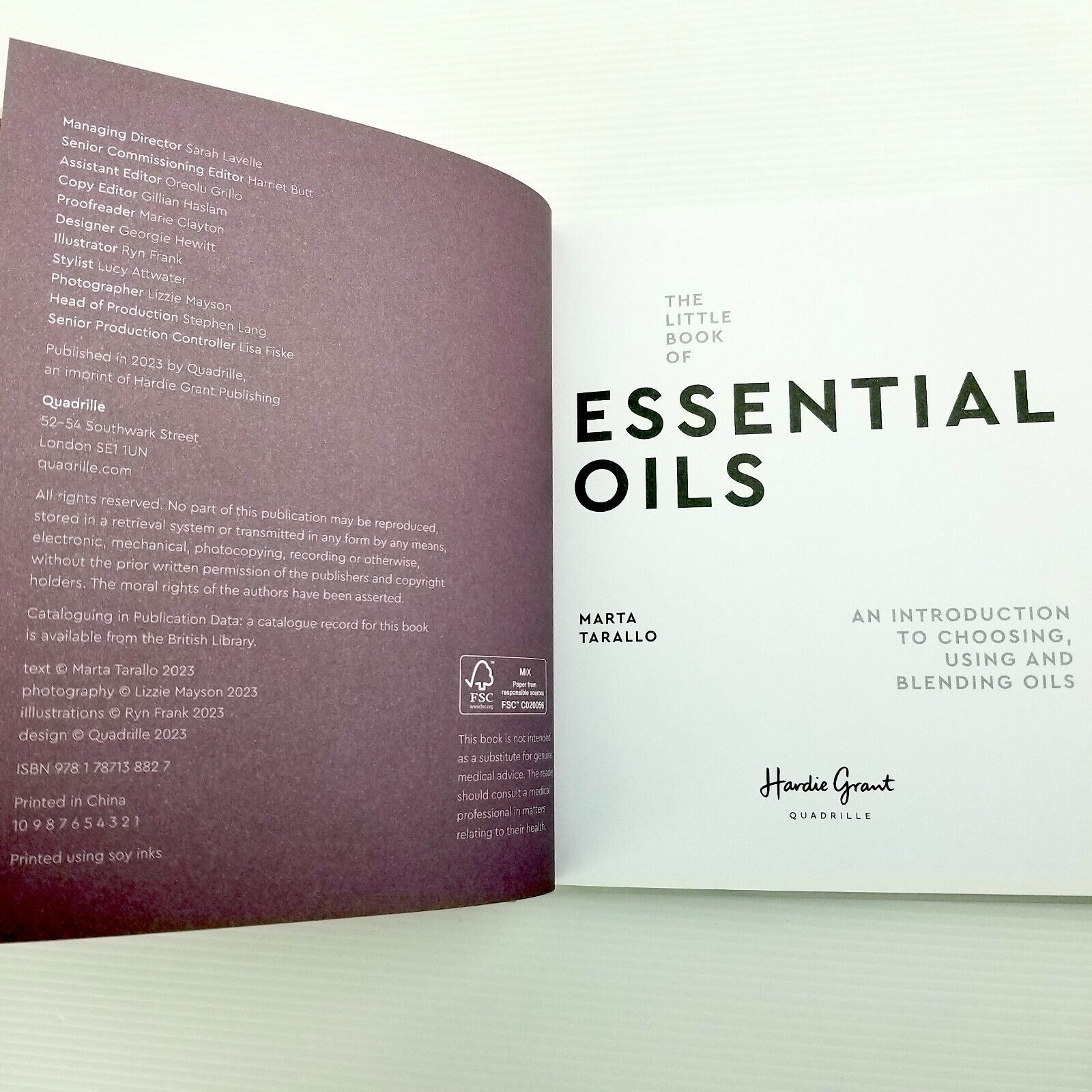 The Little Book Essential Oils by Marta Tarallo (Hardcover 2023) Aromatherapy