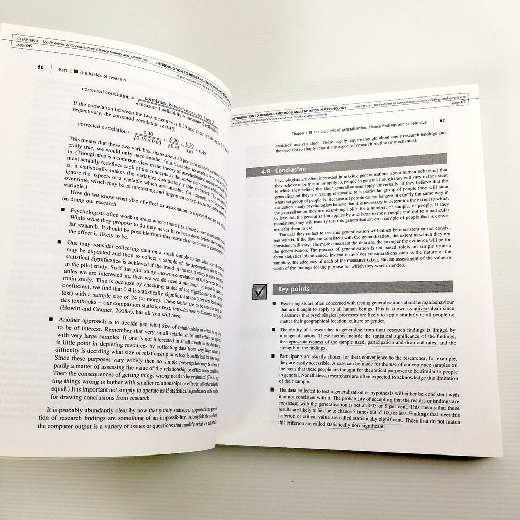 Introduction to Research Methods and Statistics in Psychology Macquarie Uni