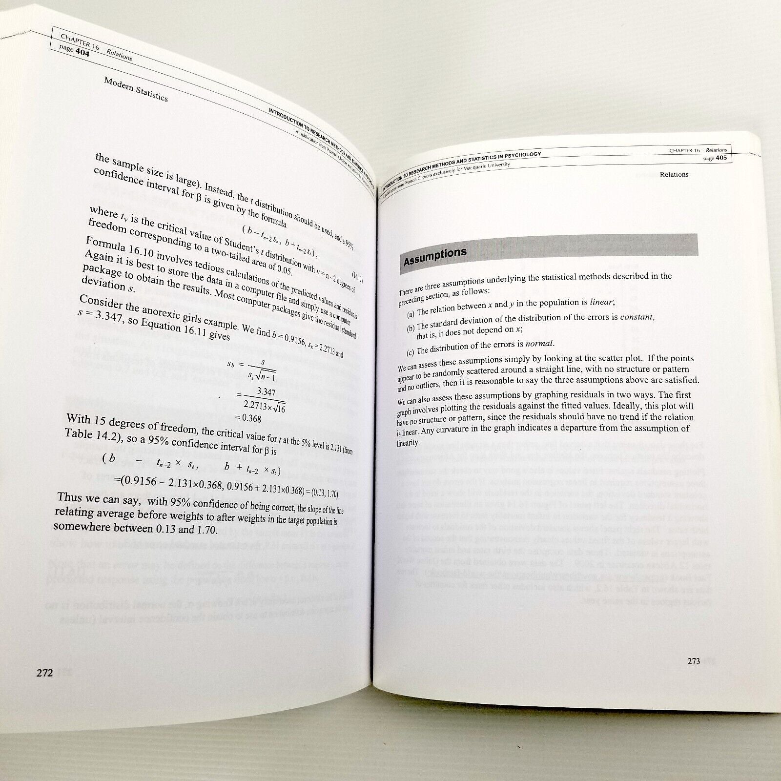 Introduction to Research Methods and Statistics in Psychology Macquarie Uni
