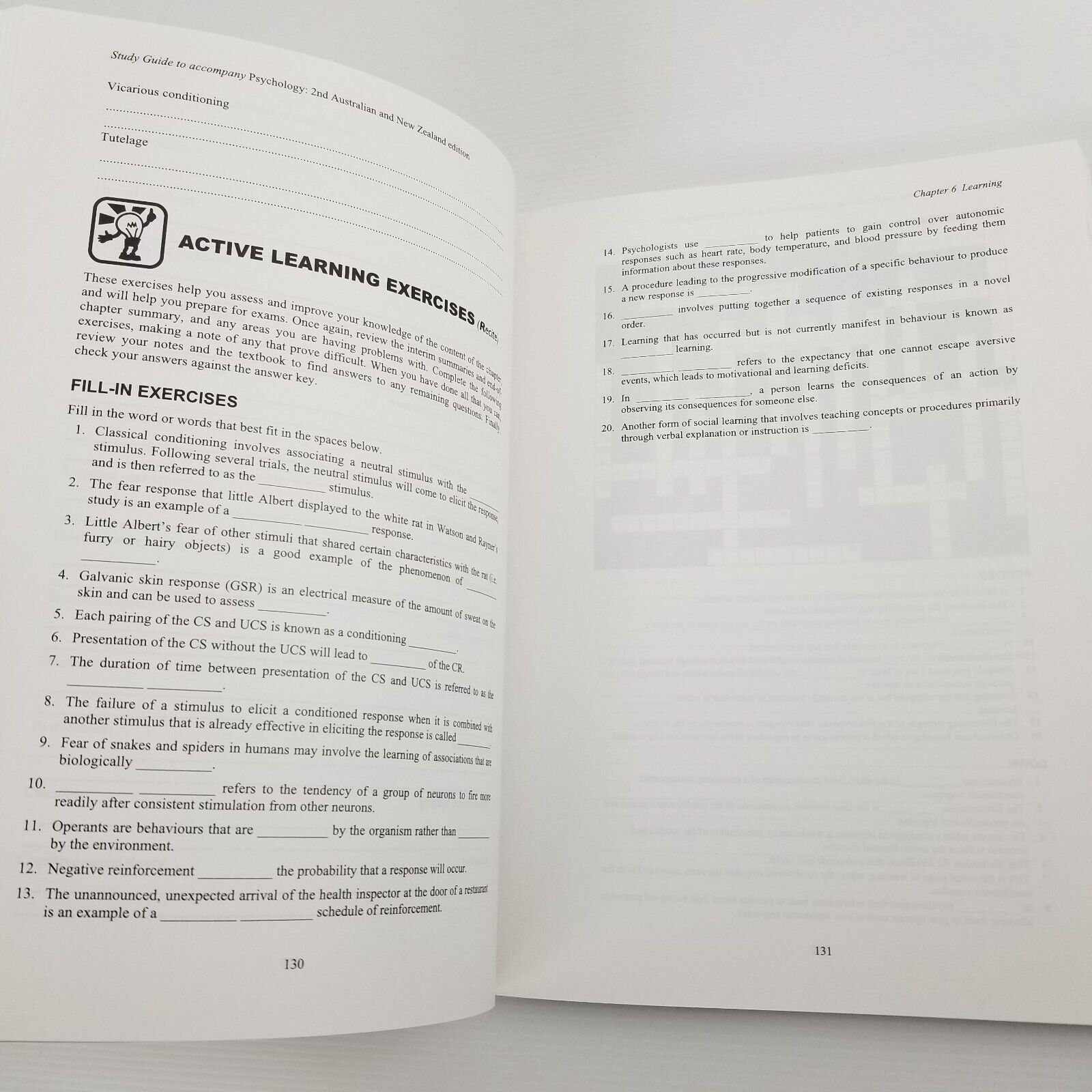 Study Guide to Accompany: Psychology 2nd Edition by Lorelle Jane Burton Workbook