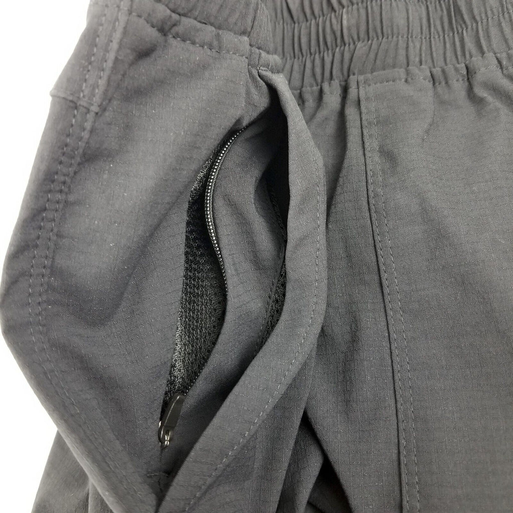 Kathmandu Women's Miro 5" Shorts XS NWT Black Mid-Thigh Pockets Elastic Waist