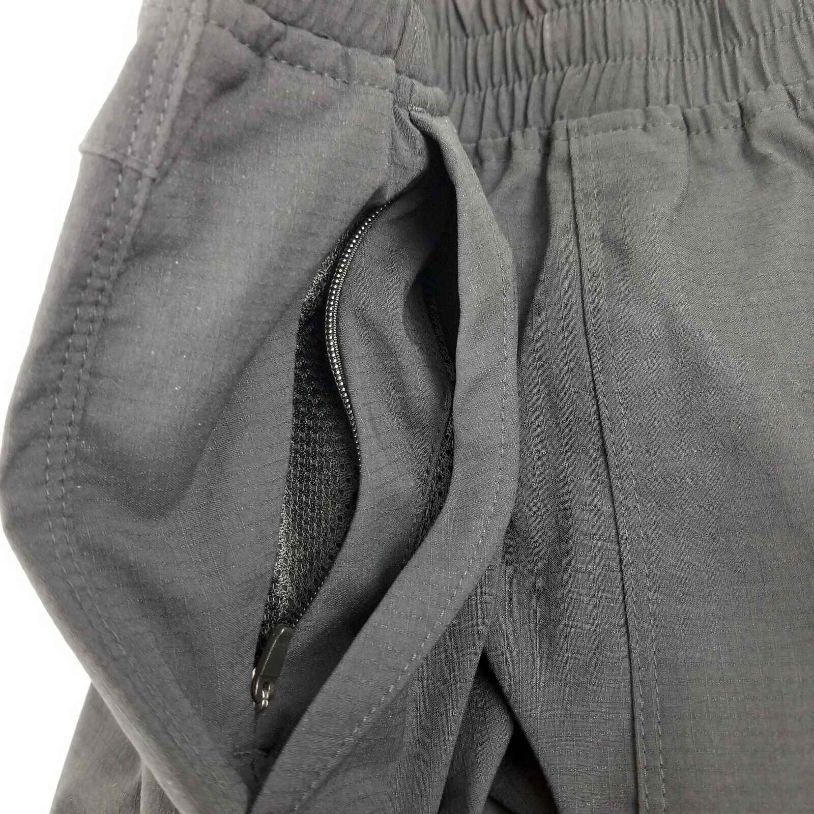 Kathmandu Women's Miro 5" Shorts XS NWT Black Mid-Thigh Pockets Elastic Waist