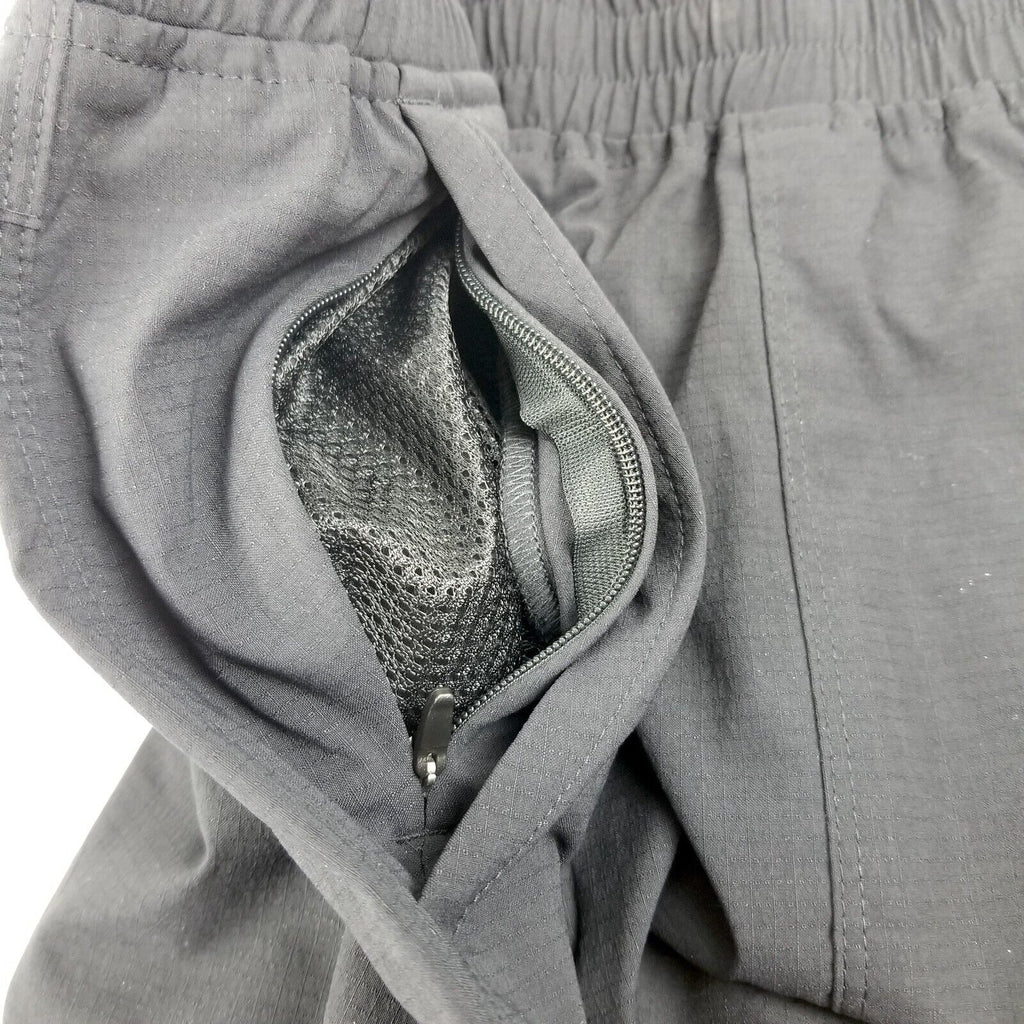 Kathmandu Women's Miro 5" Shorts XS NWT Black Mid-Thigh Pockets Elastic Waist