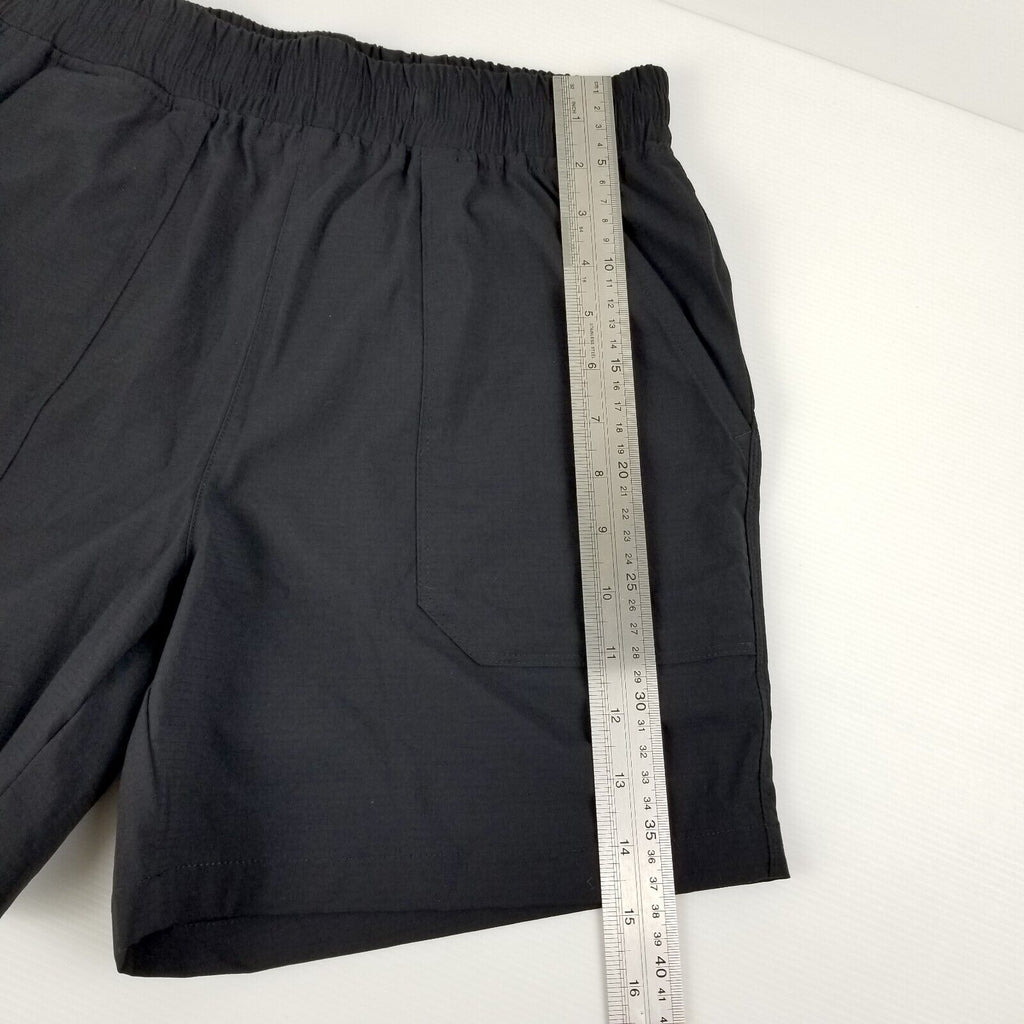 Kathmandu Women's Miro 5" Shorts XS NWT Black Mid-Thigh Pockets Elastic Waist