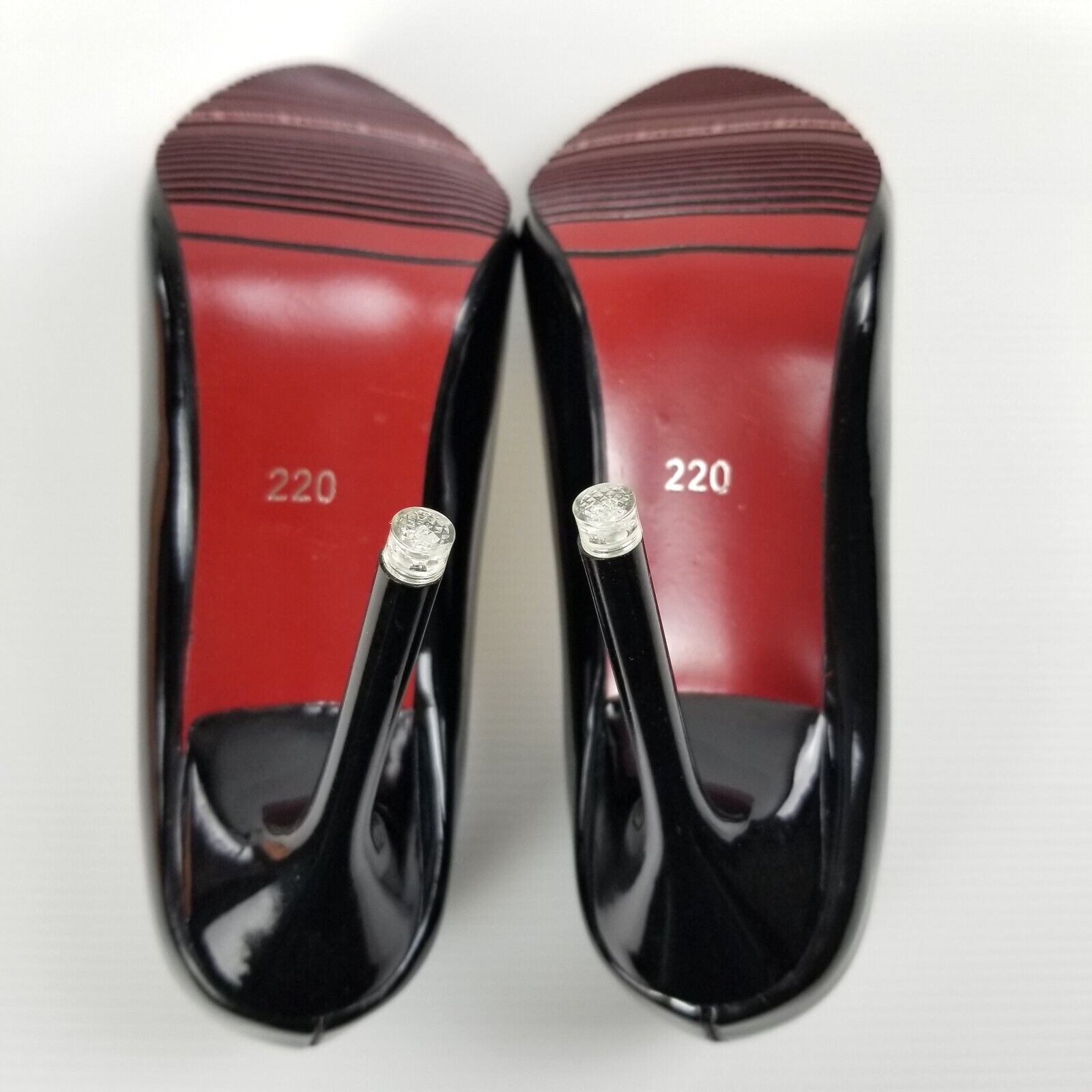 Women's AU 4 Black Patent Leather Pointed Toe Stiletto Heels Elegant Anti-Slip