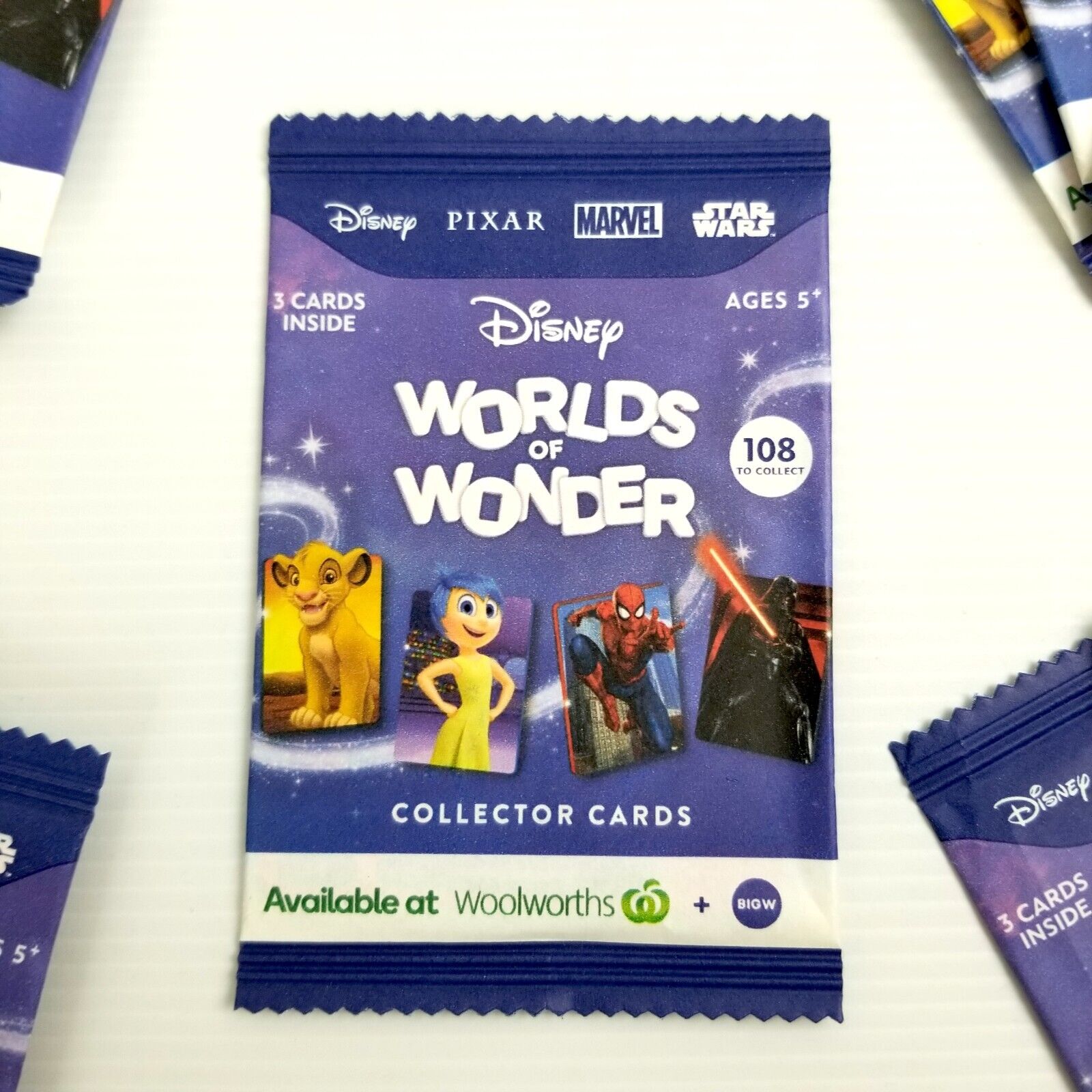 Disney World of Wonders Unopened Cards 21pcs Woolworths New Sealed Collectors