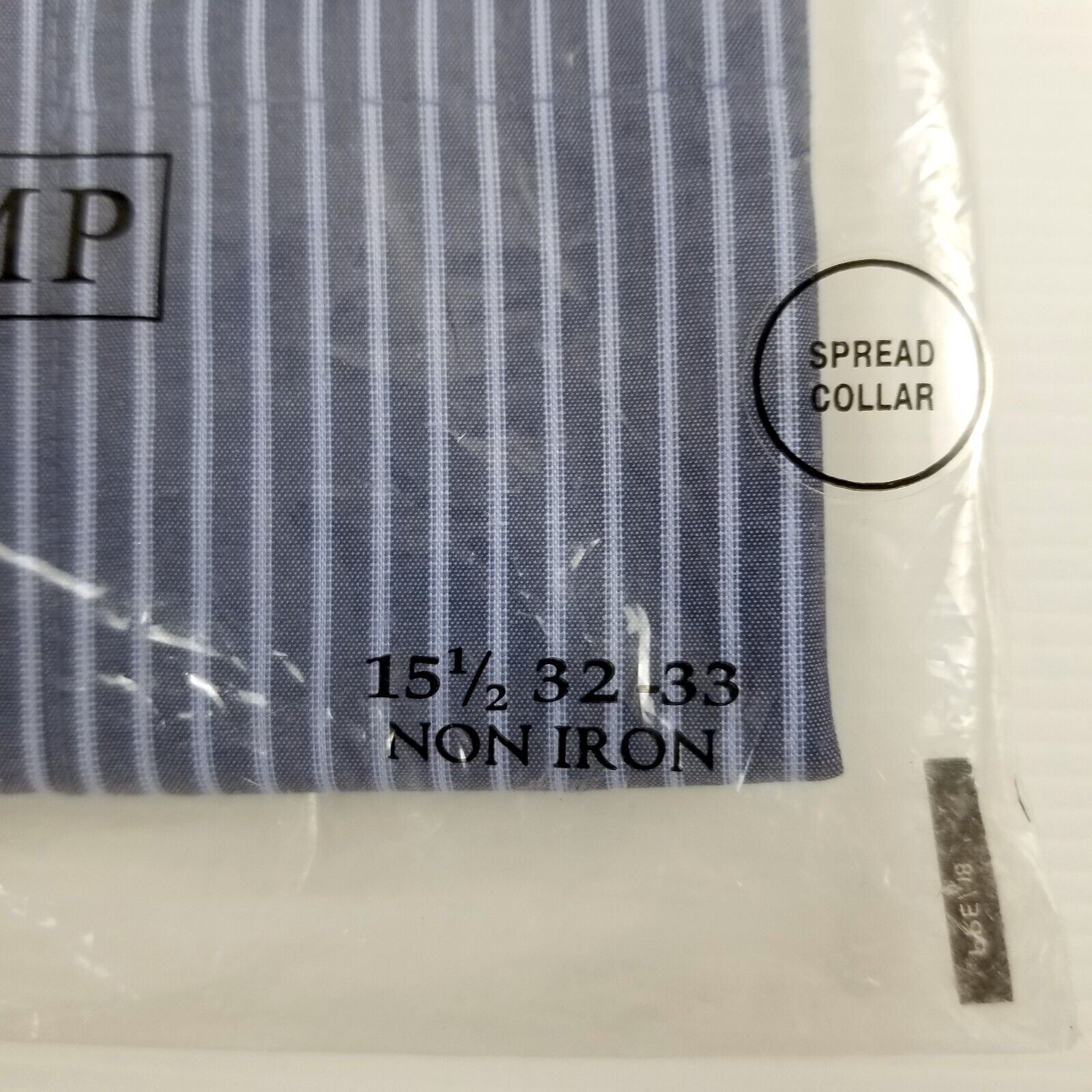 Donald J. Trump Signature Collection Buttoned Dress Shirt Blue Small 15.5 32/33