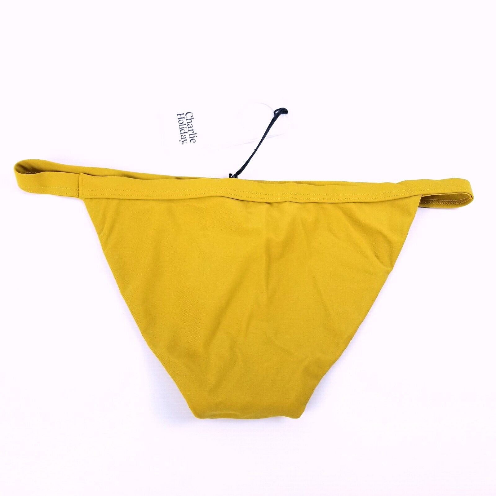 Charlie Holiday Women's 12 Capri Bra Barron Tanga Bikini Bottom Marigold Yellow