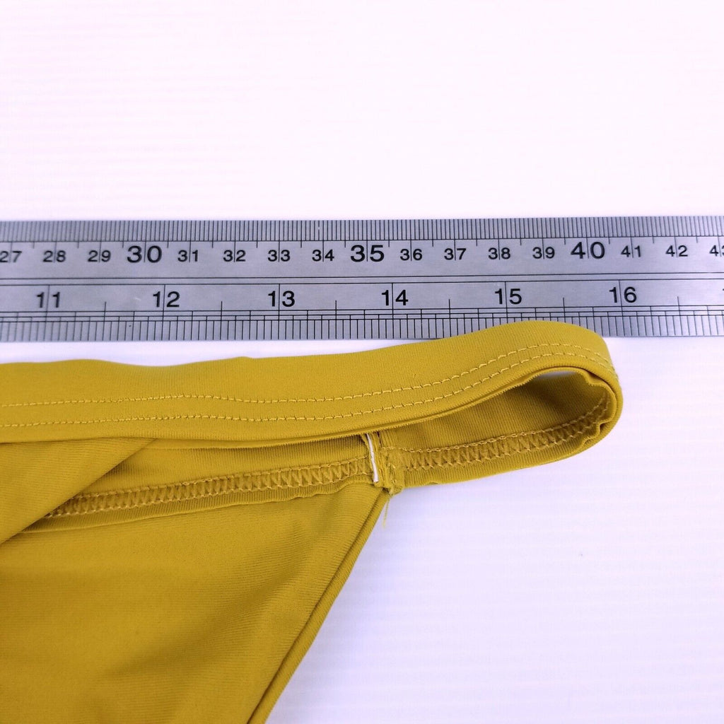 Charlie Holiday Women's 10 Capri Bra Barron Tanga Bikini Bottom Marigold Yellow