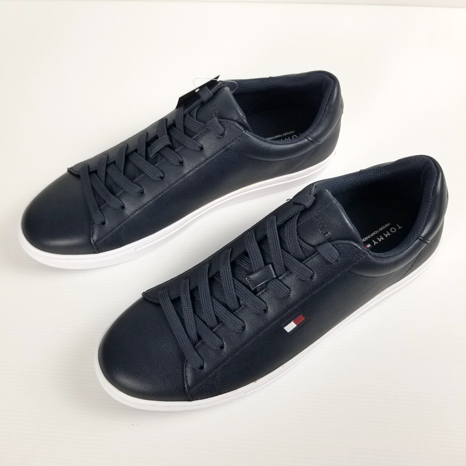 Tommy Hilfiger Men's Brecon Sneaker US 10 Navy Blue Smart Casual Dress Shoes New