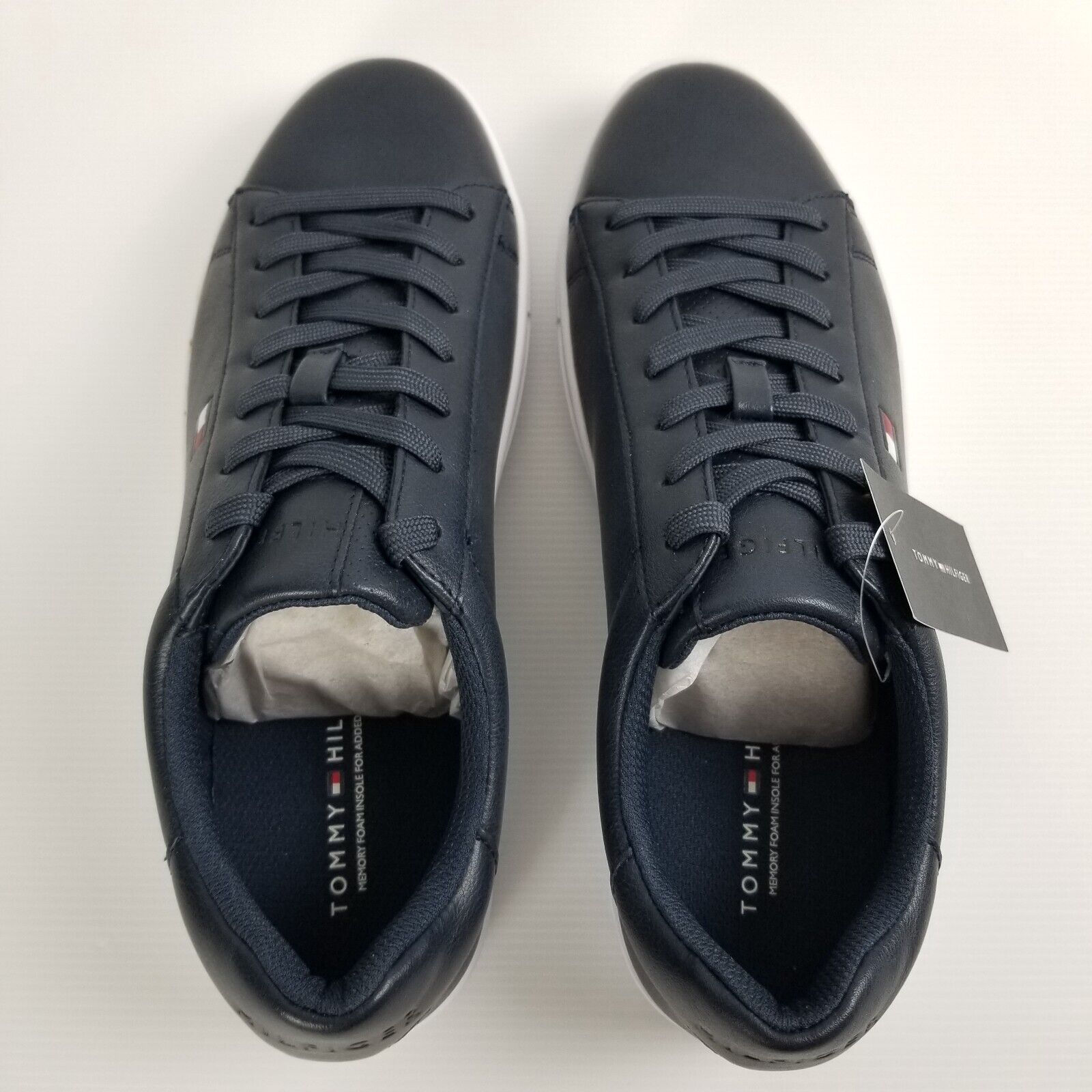 Tommy Hilfiger Men's Brecon Sneaker US 10 Navy Blue Smart Casual Dress Shoes New