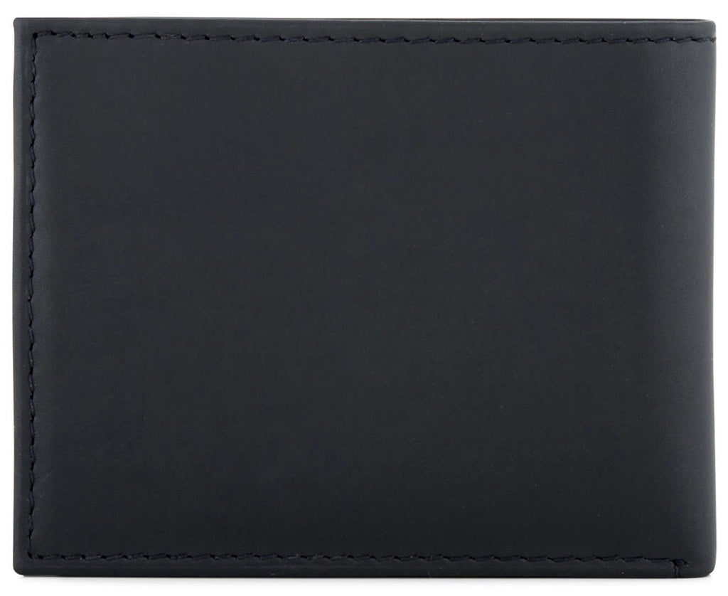 Tommy Hilfiger Men's Bifold Leather Wallet Billfold Navy Dore Blue New Gift Box