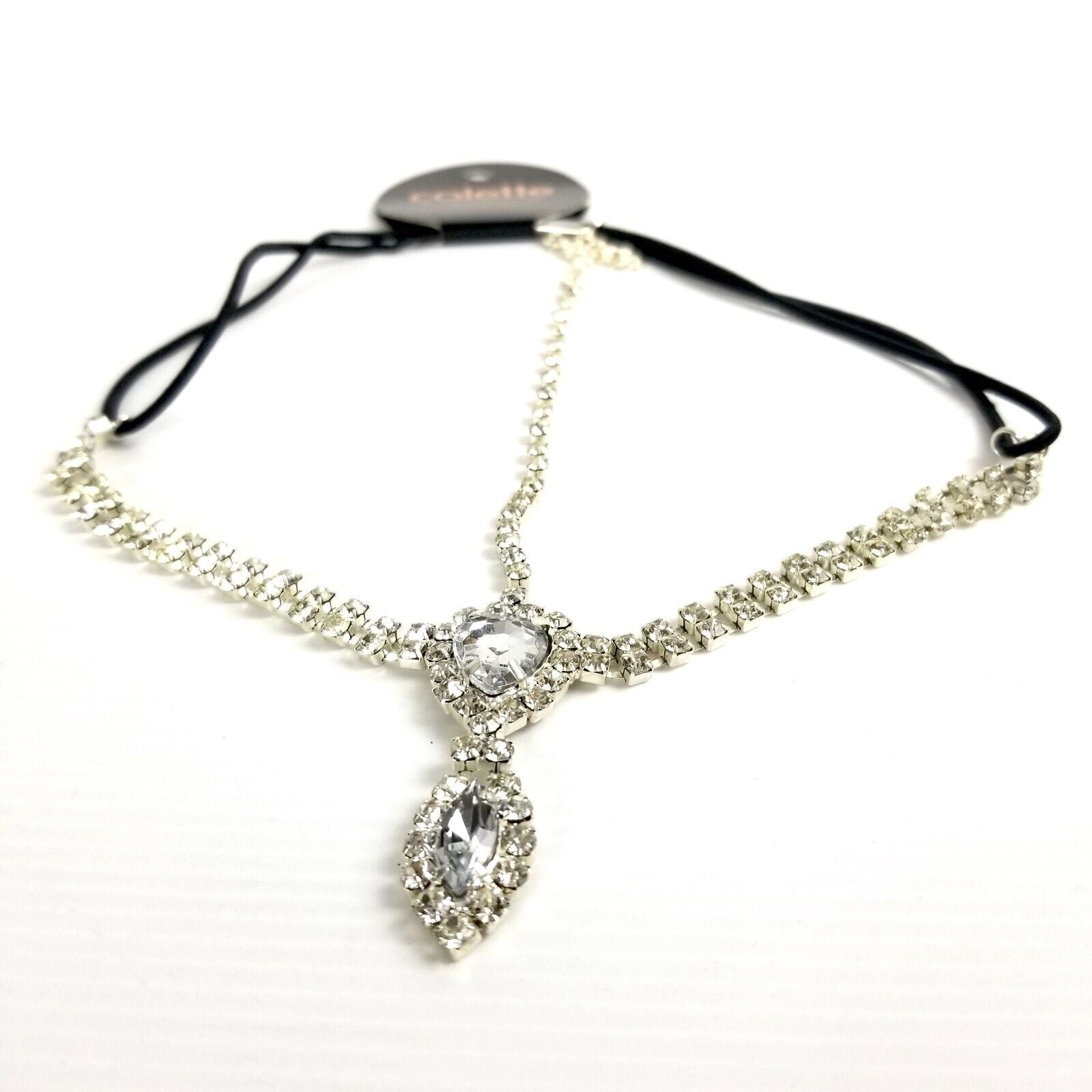 Colette Hair Crystal Headpiece Embellished Forehead Diamante Statement Piece NWT