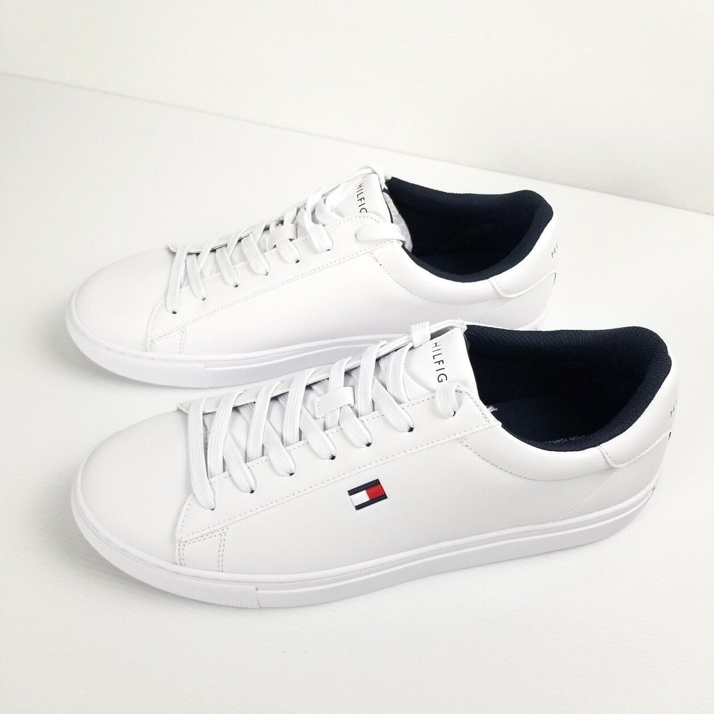 Tommy Hilfiger Men's Brecon Sneaker US 11 M White Smart Casual Dress Shoes New