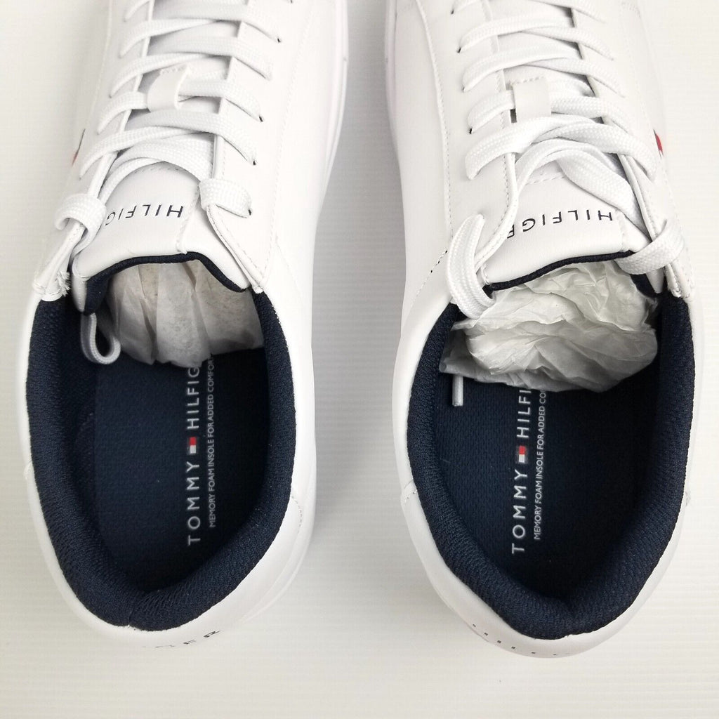 Tommy Hilfiger Men's Brecon Sneaker US 11 M White Smart Casual Dress Shoes New