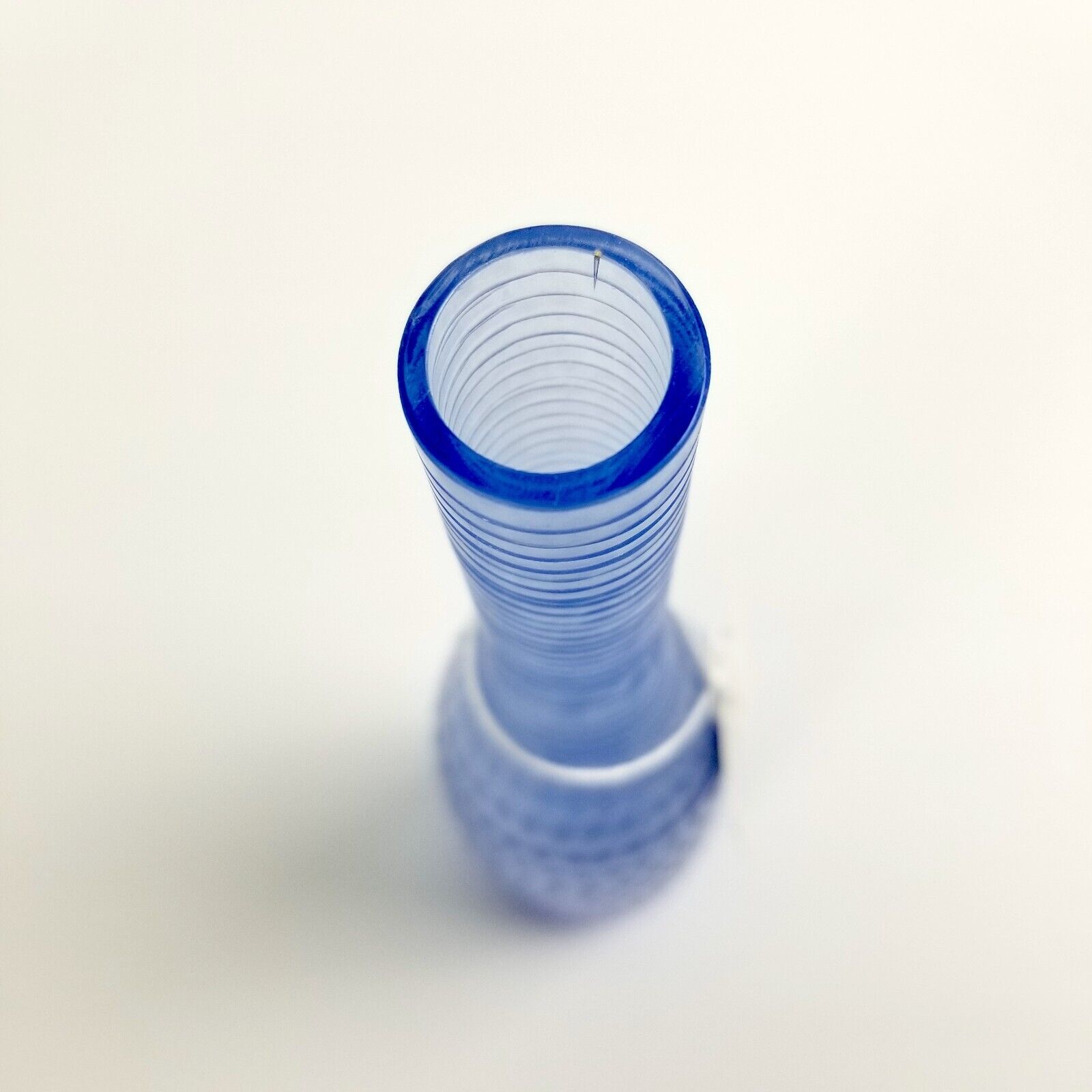 Casa Uno Handblown Grotto Azure Glass Bud Vase, Light Blue, 28cm Boho Retro