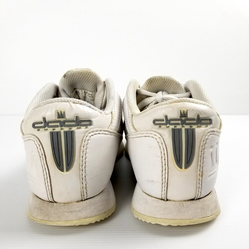 DADA Supreme Vintage Sneakers Shoes White Silver US 3.5 EUR 35.5 Hip Hop 90s Y2K