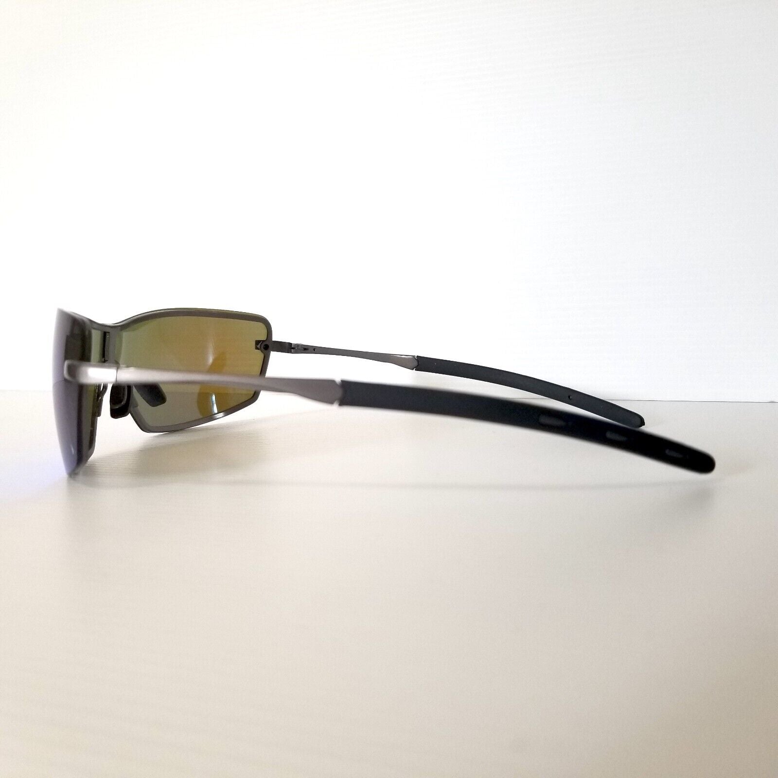 Kingseven Men's Lightweight Sports Sunglasses Blue Mirror Lens 139mm Slim Frame