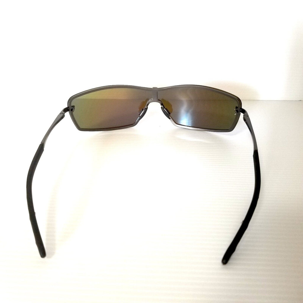 Kingseven Men's Lightweight Sports Sunglasses Blue Mirror Lens 139mm Slim Frame
