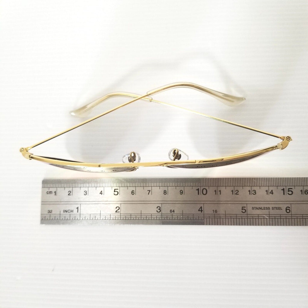 Kingseven Aviator Polarised Sunglasses Gold Frame Reflective Lens Lightweight