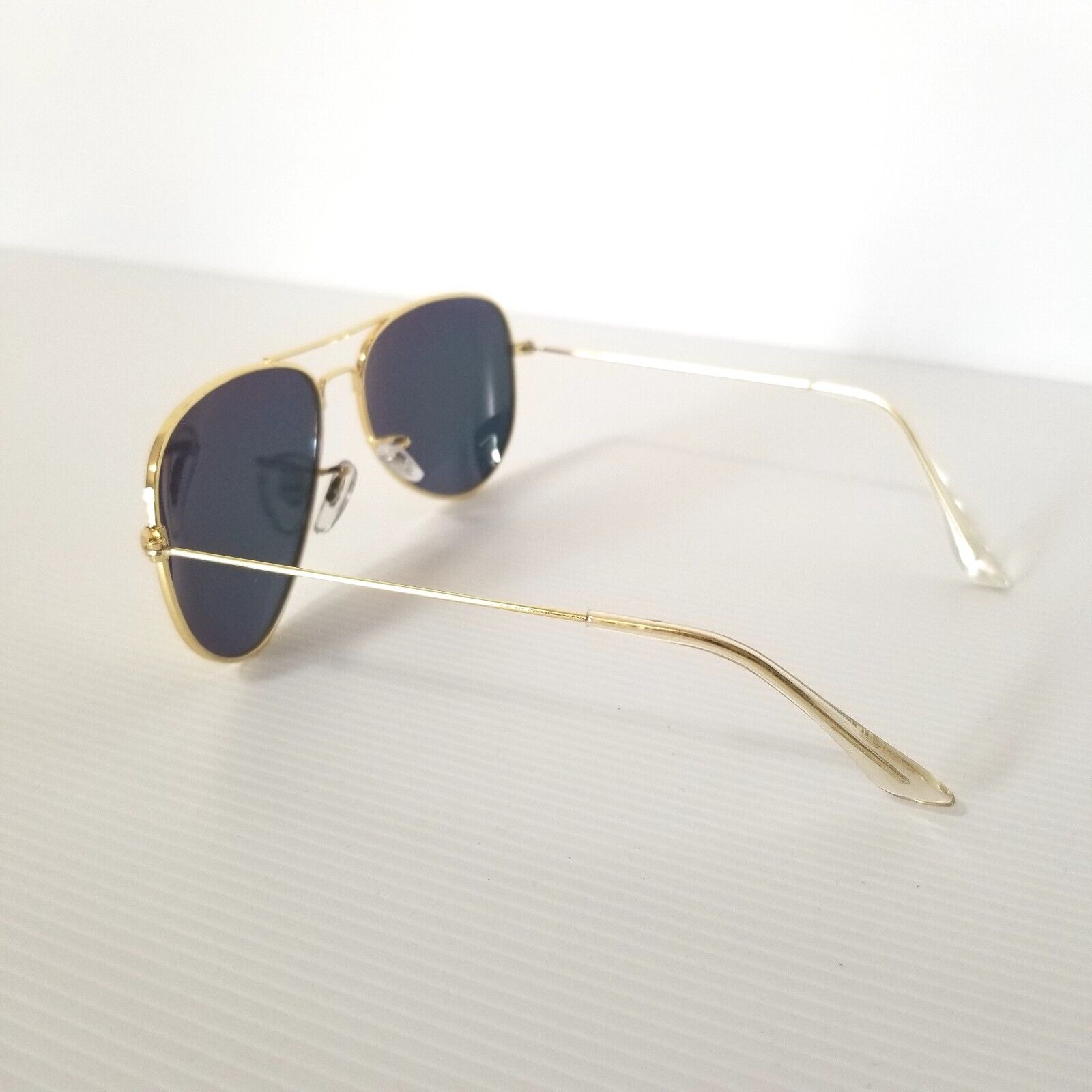 Kingseven Aviator Polarised Sunglasses Gold Frame Reflective Lens Lightweight