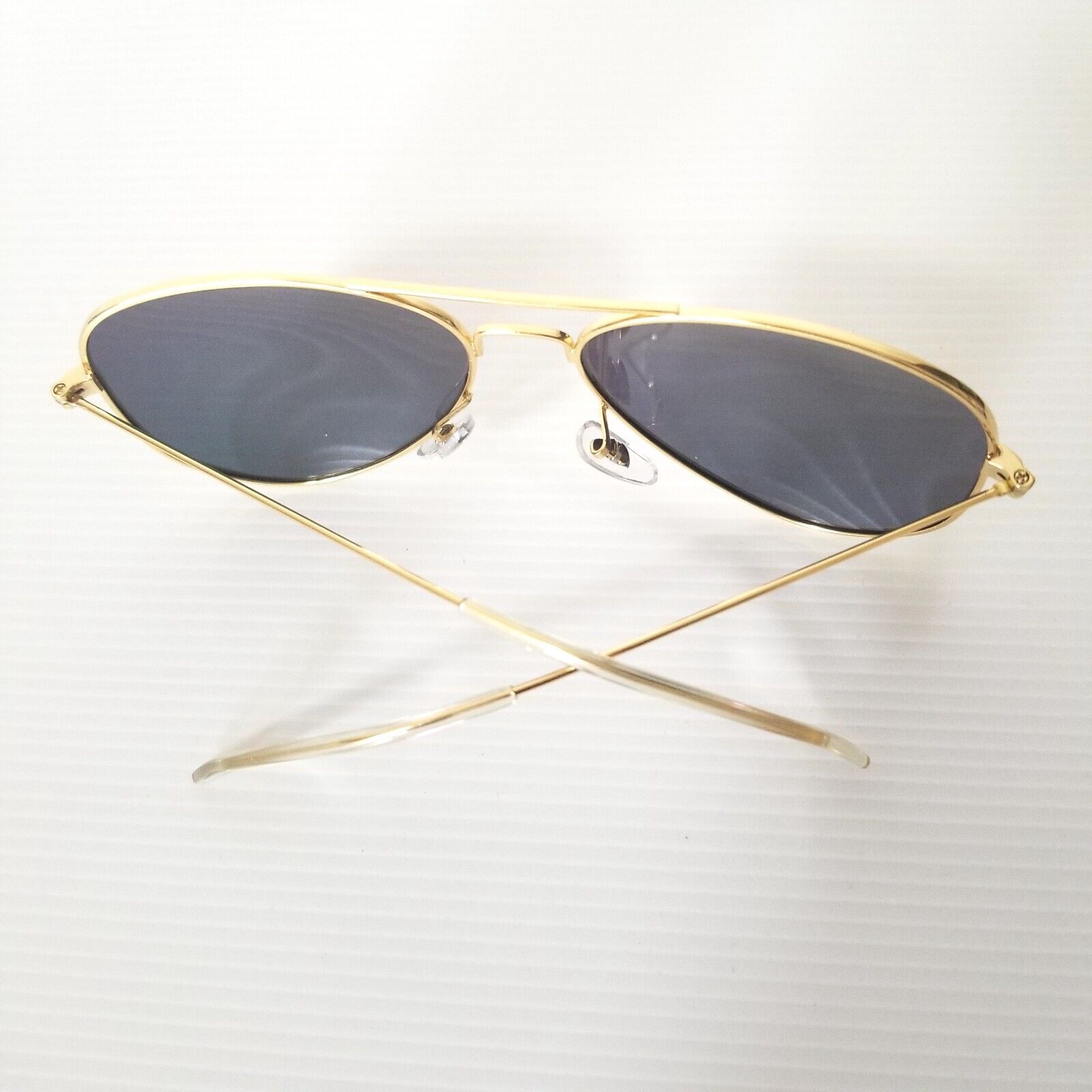 Kingseven Aviator Polarised Sunglasses Gold Frame Reflective Lens Lightweight