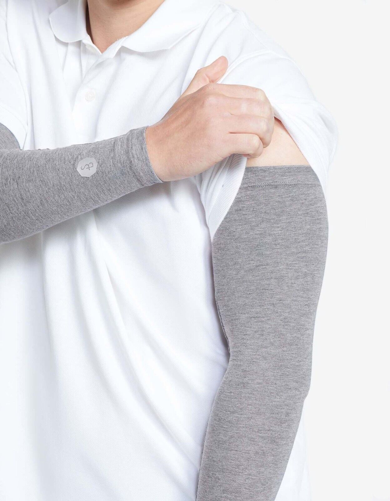 Solbari Arm Sleeves L/XL Dark Grey UPF 50+ Sensitive Sun Protection Clothing