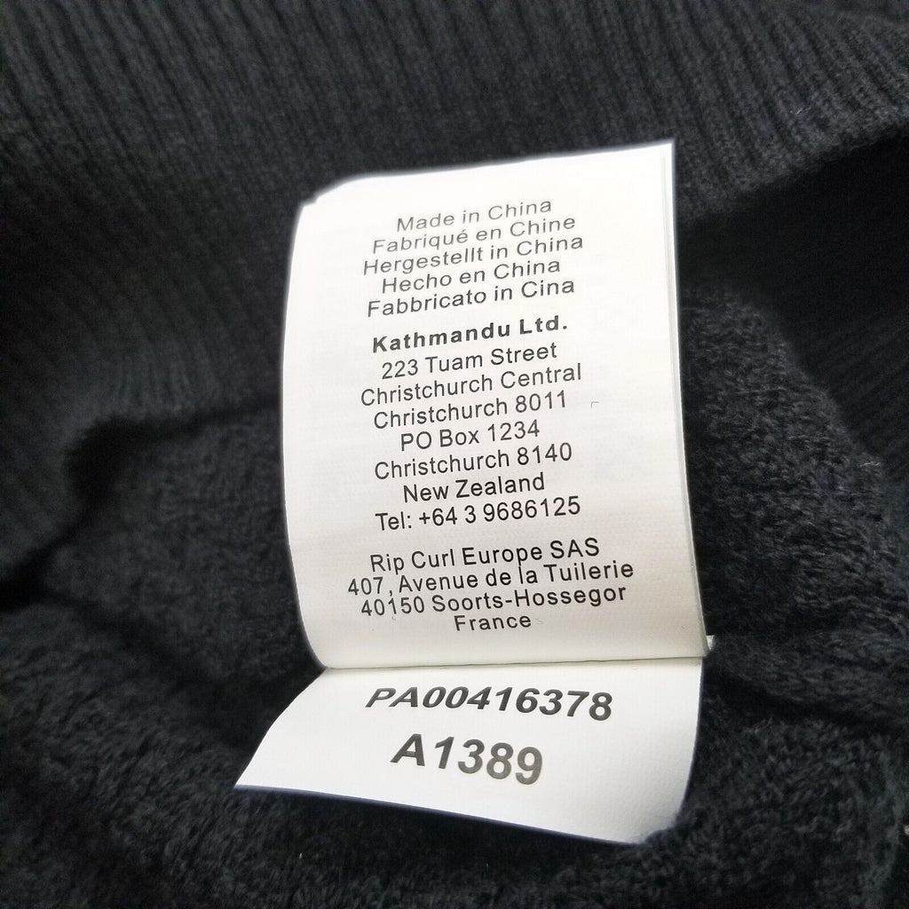 Kathmandu Kamana Women's Knitted Pullover Size 10 Black Jumper Sweater New NWT
