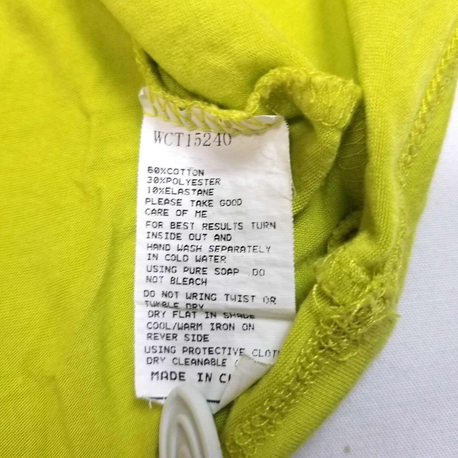 Curvy Women's 12 Lime Green Blouse Top Shirt Cap Sleeves Stretchy Cotton Blend