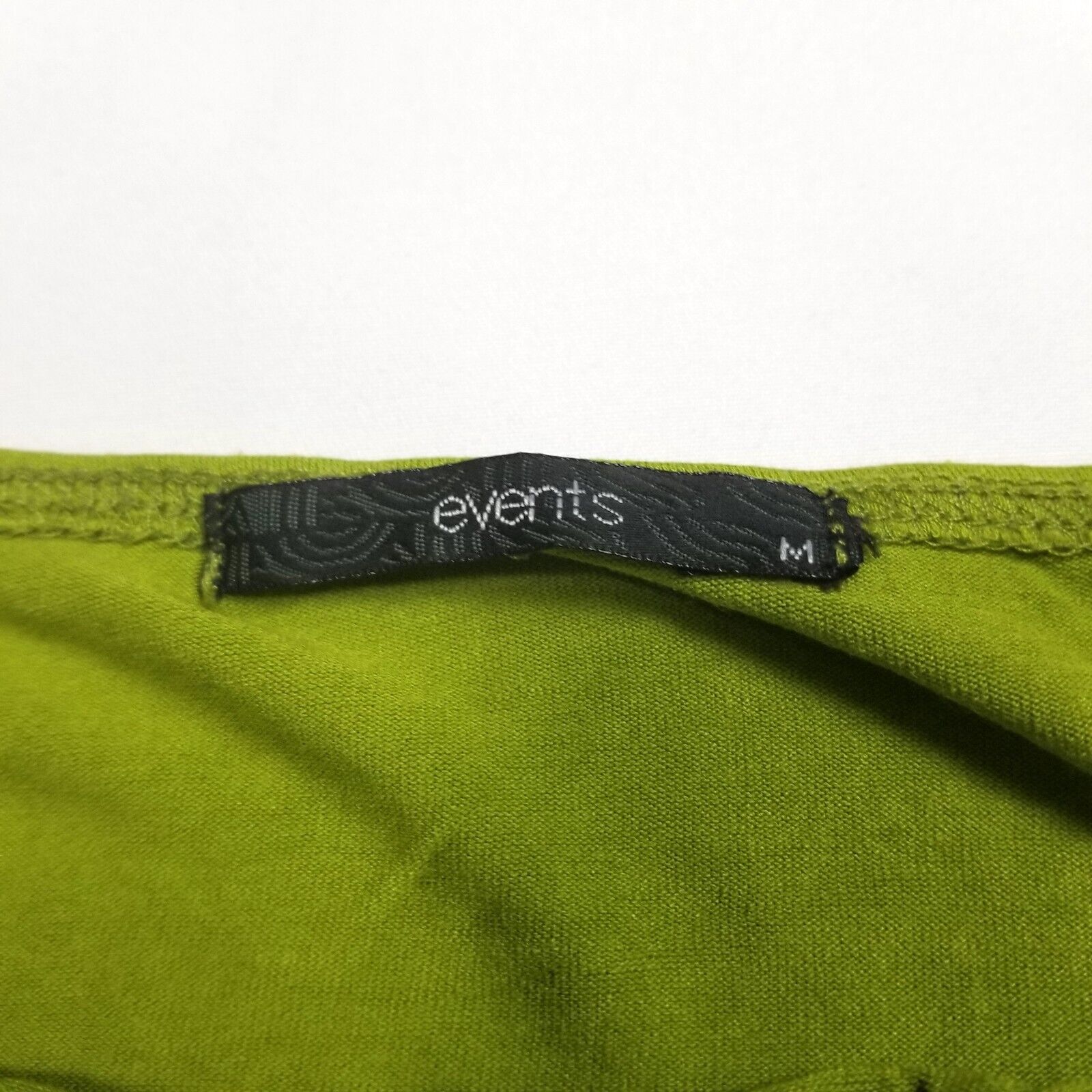 VTG Events Women's M Lime Green Blouse Singlet Top Sweetheart Neckline Stretch