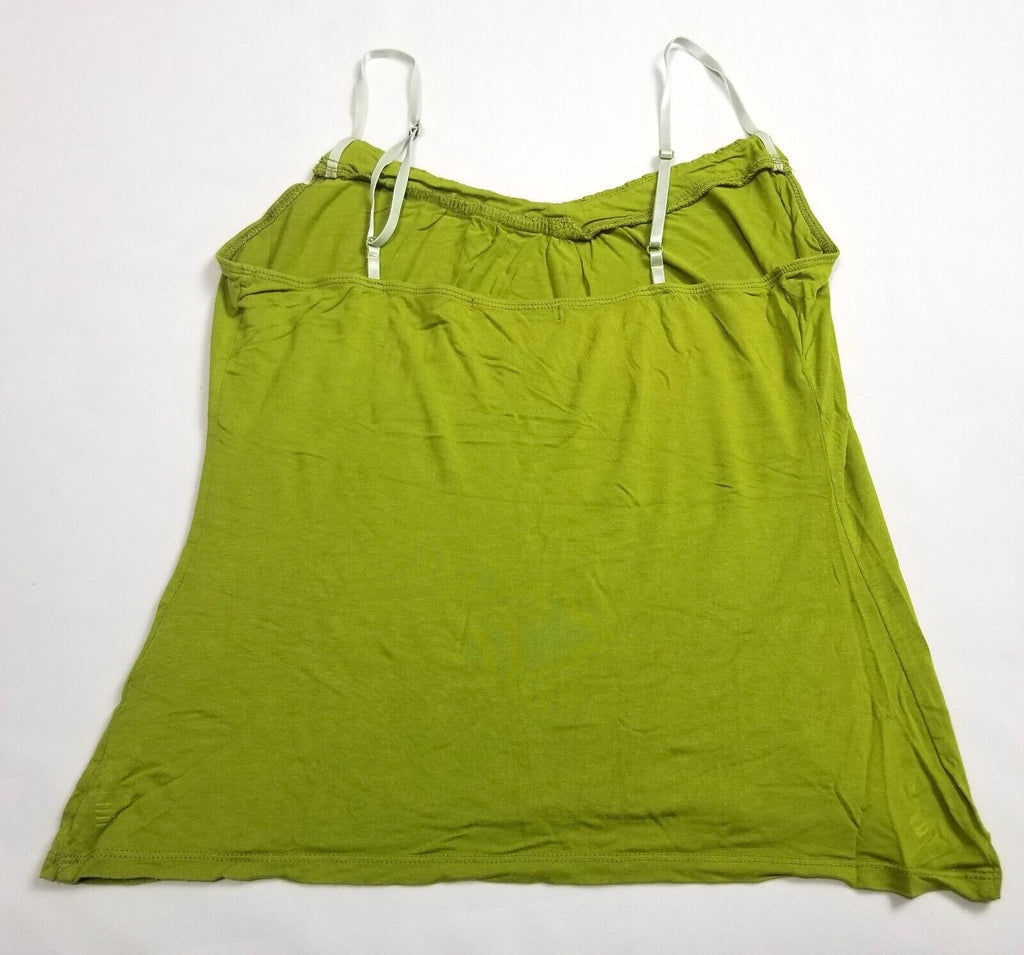 VTG Events Women's M Lime Green Blouse Singlet Top Sweetheart Neckline Stretch