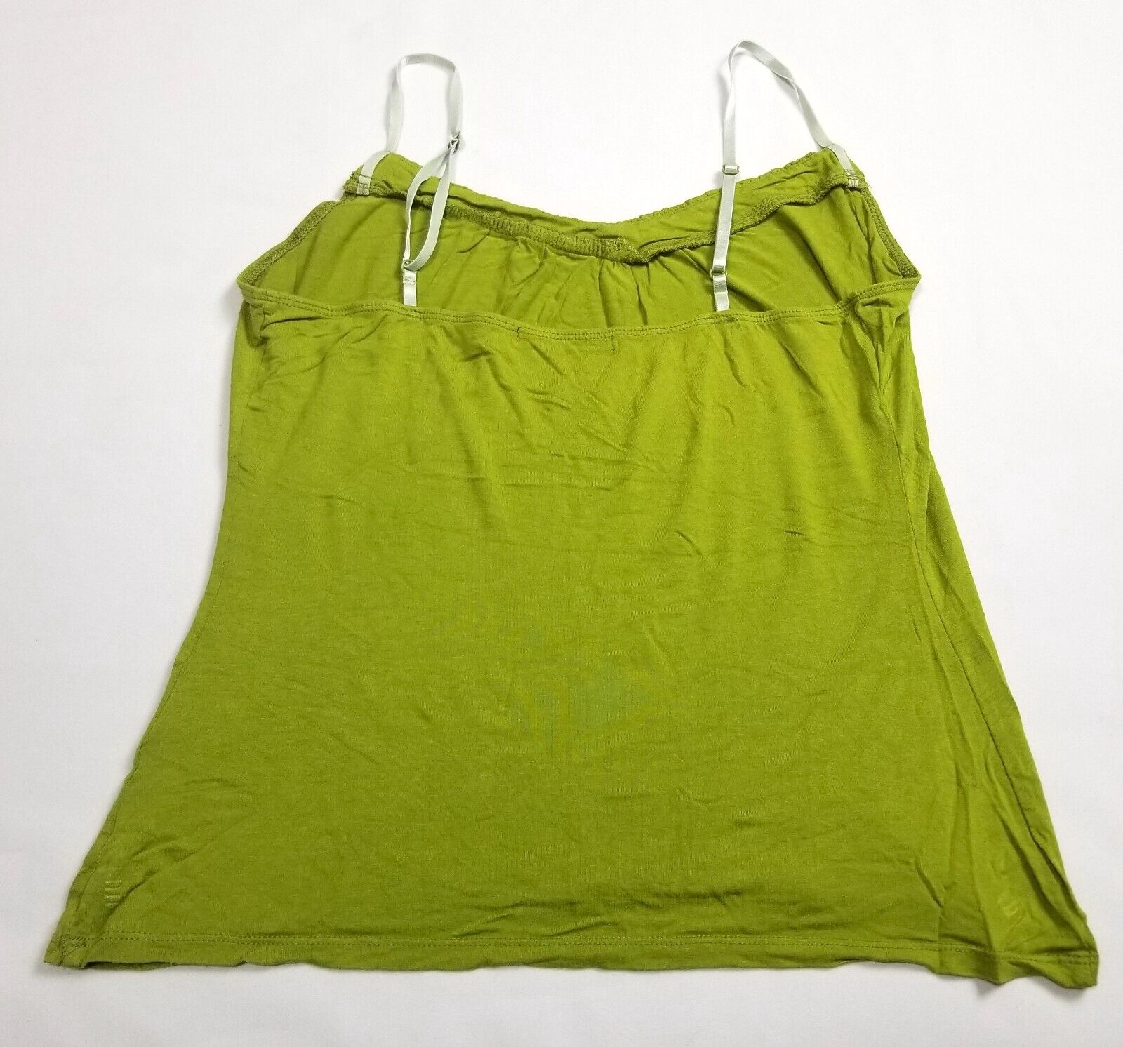 VTG Events Women's M Lime Green Blouse Singlet Top Sweetheart Neckline Stretch